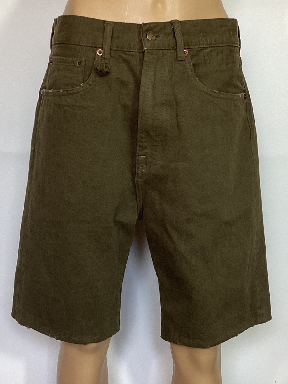 R13 Khaki Olive Green Bermuda Shorts Sz 27